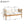 Outdoor Acacia Wood Loveseat with Diamond Rope Weave & Cushions, Teak Finish