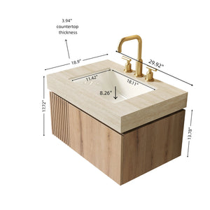 MURI 30" Bathroom Vanity & Sink