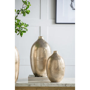 8.5x8.5x18.5 Aluminum Vase