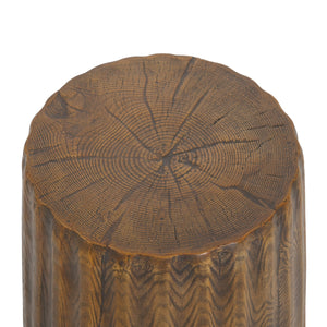 MGO Outdoor Indoor Side Table - Tree Stump Style