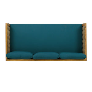 Claremont 3 Seater Daybed Teak Acacia Wood Water Resistant Cushions