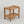 Solid Rubberwood Rolling Side Table