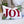 Joy Embroidered Christmas Throw Pillow