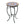 Outdoor Round Side Table With Mosaic Style Top And Curved Iron Legs