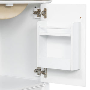 Freestanding Vanity With 1 Drawer & 2 Soft Close Doors With Door Mounted Storage