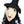 Halloween Sitting Witch Decor - Black