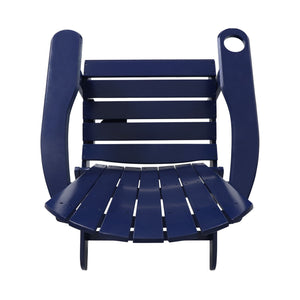 Zenithia Outdoor Foldable Adirondack Chair with 2 Cup Holders