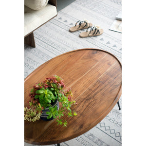 Oval Coffee Table - Brown