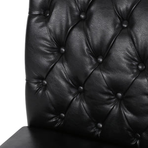 Broxton Tuft Dining Rolltop Chairs With Button Tufted Backrest (Set of 2)