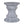 Geometric Round Outdoor End Table - Marble