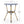 French Bistro Table Outdoor Elegance - White / Blue