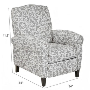 Kirby Transitional Push Back Recliner Chair
