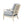 Arm Chair With Open Back Spindle Design, Padded Armrests