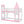 Twin Over Twin Castle Bunk Bed With Ladder - Pink