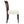Dining Chair Without Arm Set of 2 (Dark Brown + Beige)