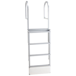 Retractable Dock Ladder, 4 Steps, Aluminum Alloy Swim Ladder