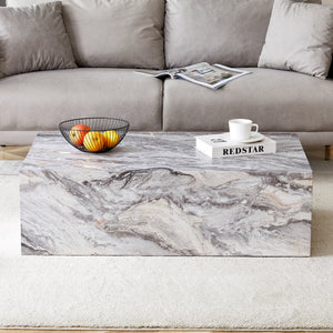 Elegant Grey Stone Pattern Coffee Table