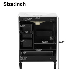 Traditional Bathroom Vanity Set With Soft Close Doors