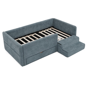 Safe Kids Bed With Guardrails And Storage