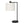 Lighting Table Lamp with USB Port Included, Modern - Black / Cream