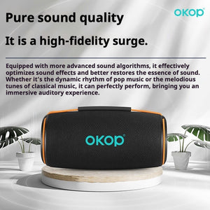 KP-810 Model Portable Bluetooth Speaker With RGB Colorful Lights Heavy Bass Card Slot And Desktop Home Use