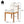 Acacia Wood Outdoor Dining Chair (Set of 2), Teak Finish Wood +