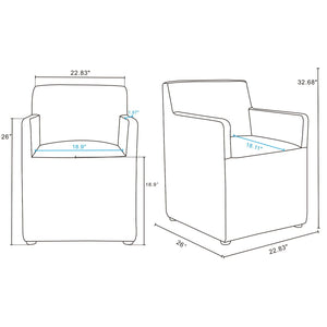 Anna - Square Armchair
