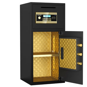 Large Double Door Coin Operated Safe, Digital Security Safe With Fireproof And Waterproof Bag