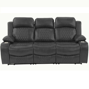 Power Motion Living Room Set With USB Port, Adjustable Headrest, Cup Holder