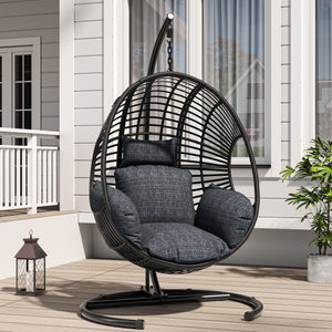 42 Extra Wide U-Base Hanging Egg Chair with Cushion