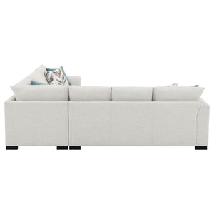 Radison - Upholstered Sectional Sofa With Hidden Sleeper - Greige