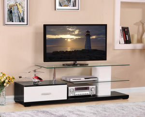 Ivana TV Stand - White / Black