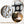 Console Table With Circular Art Decor For Living Room - Multi