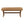 Bench With Water Hyacinth Seat - Brown