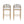 Outdoor Bar Height Metal Frame Counter Stools with Scallop-Shaped Backrest & Water-Resistant Cushions