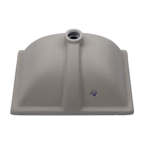 European Style Ceramic Rectangular Undermount Bathroom Sink With Overflow
