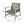 Outdoor Club Chair With Rattan Cover And Acacia Wood Frame - Gray