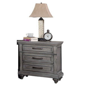 3 Piece Bedroom Set, Bed With 2 Nightstands