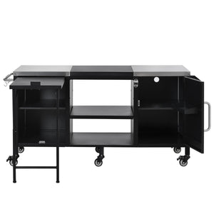 K&K 72.4' Large Grill Table for Big Green Egg