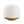 Round Soft Teddy Fabric Upholstered Ottoman With Metal Accents