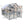 Spacious Wooden Cat Catio Outdoor Kitty House With Bridges And Roof Cover - Gray