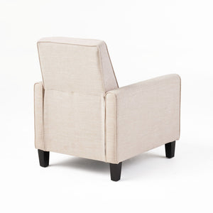 Upholstered Push Back Recliner Chair For Living Room