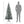 6' Slim Artificial Christmas Tree with Snow-Flocked Finish - White