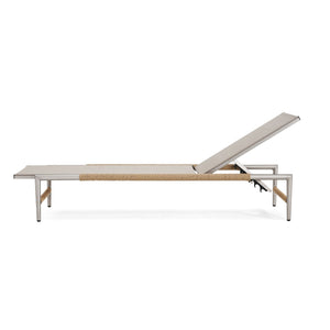 Hargrove Outdoor Aluminum Chaise Lounge with Mesh Seat