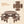 8-Person Round Picnic Table Set Circular Patio Dining Camping Table with Benches