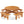 8-Person Round Picnic Table Set Circular Patio Dining Camping Table with Benches