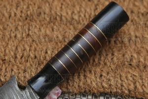 8" Handmade Damascus Chef Knife - Buffalo Horn Handle