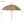 8' Thatched Patio Tiki Umbrella with Tilt - Brown