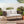 Outdoor Acacia Wood Loveseat with Diamond Rope Weave & Cushions, Light Teak