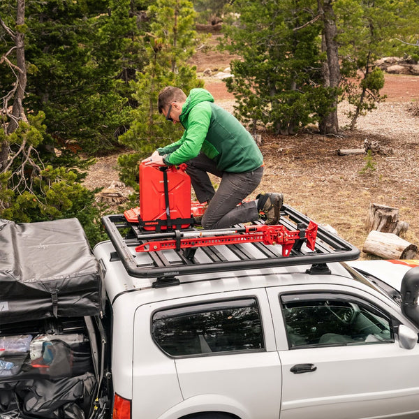 Yakima LockNLoad Platform Plastic Jerry Can Holder for Roof Rack Systems, Black